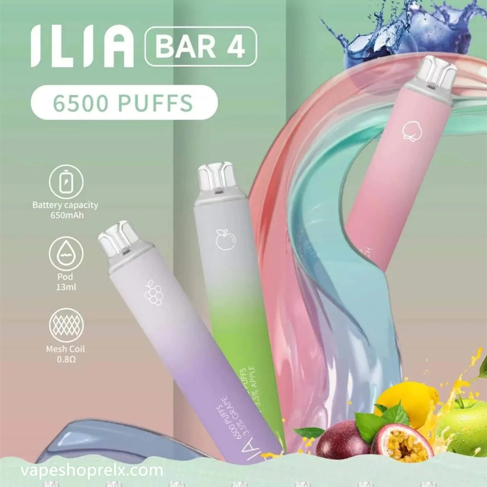 ILIA BAR 4 6500口一次性電子煙